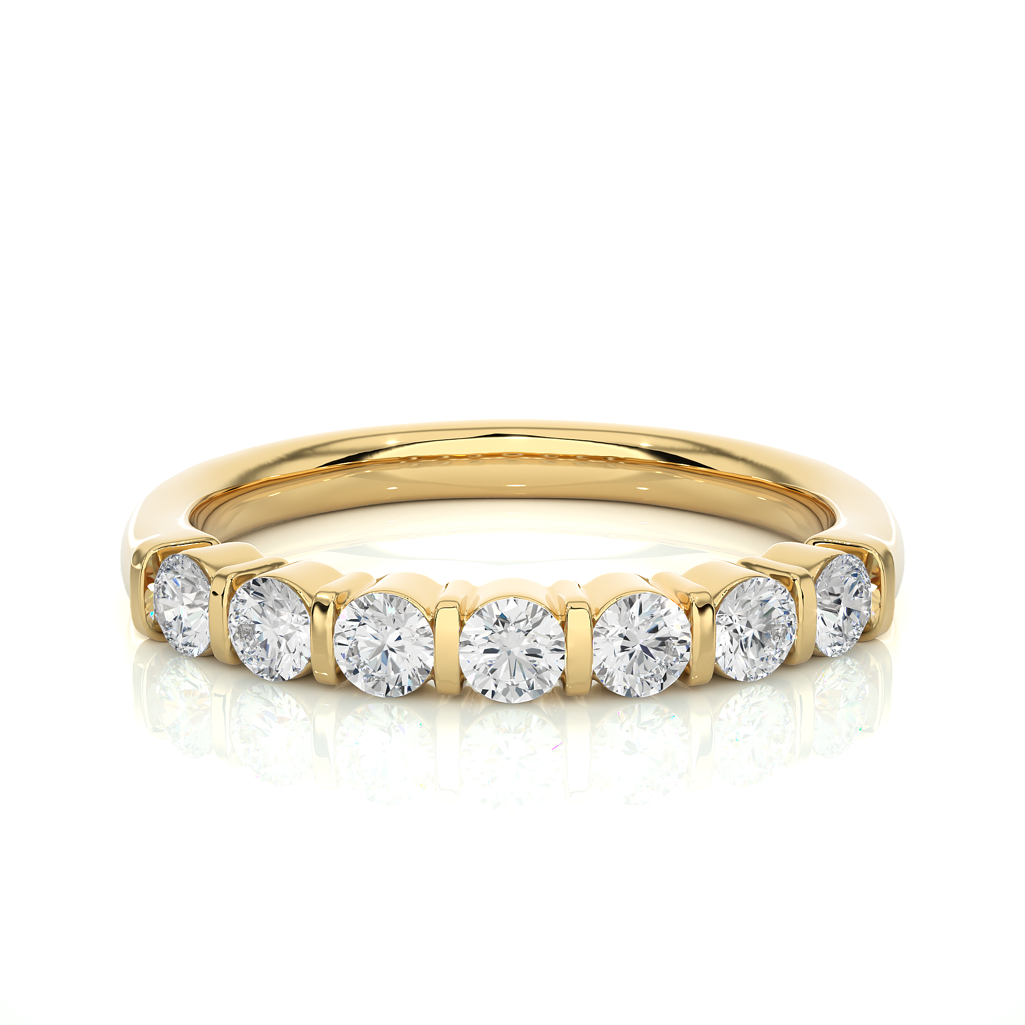 0.52 Carat HI Color VS1 Clarity Diamond Studded Natural Diamond Ring.